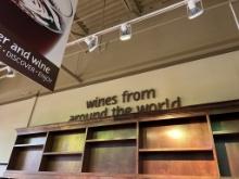 WINE LETTERING ON WALL