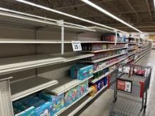 108FT OF MADIX GONDOLA SHELVING