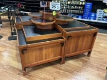 4-PART DRY PRODUCE MERCHANDISING ISLAND