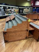 BANANA MERCHANDISER W/ SHELVING BACK