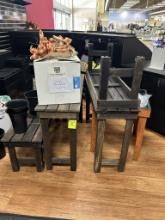 GROUP OF ASSORTED FLORAL TABLES