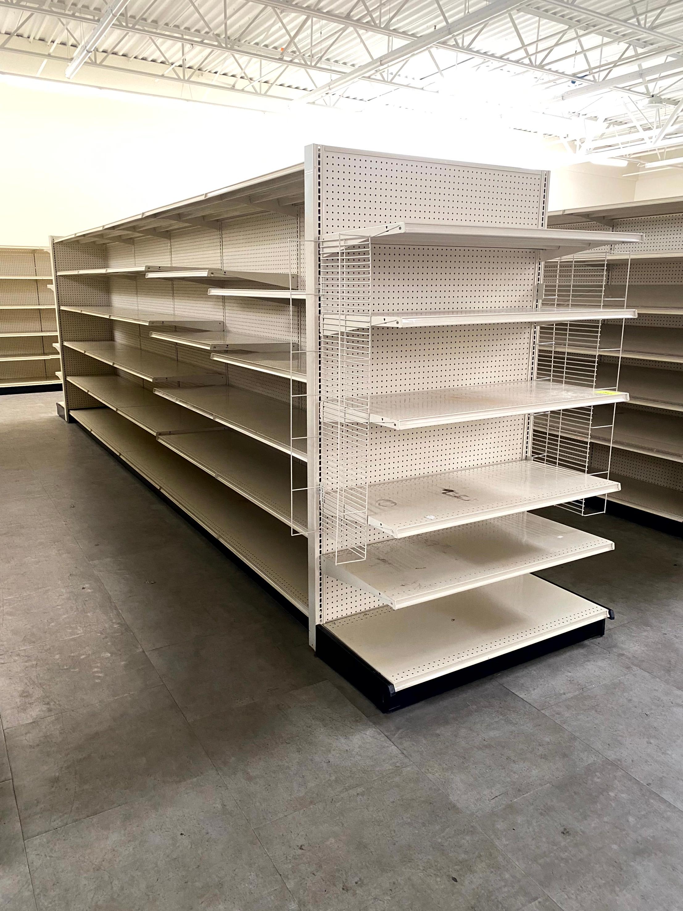 20FT RUN OF MADIX SHELVING
