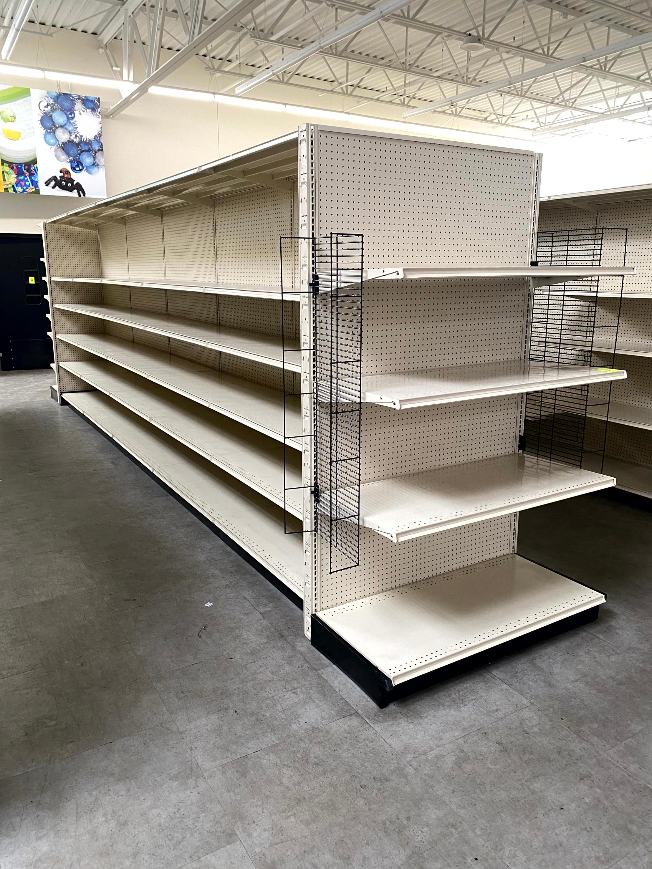 20FT RUN OF MADIX SHELVING