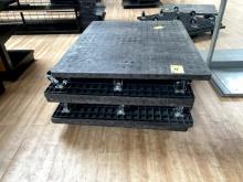 BLACK CART ON CASTERS