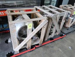 Loren Cook mixed flow, Centri-Vane wheel, aluminum, in-line fan