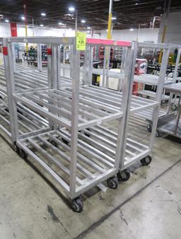 aluminum cooler racks, on casters