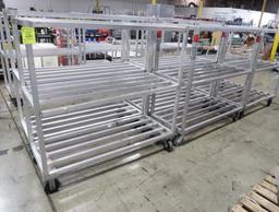aluminum cooler racks, on casters