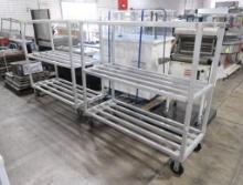 aluminum cooler racks, on casters