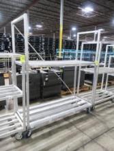 aluminum cooler rack, on casters