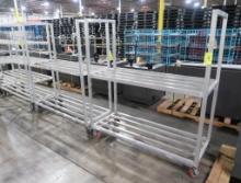 aluminum cooler racks, on casters
