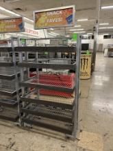 PORTABLE SIX TIER SNACK MERCHANDISER