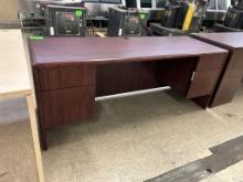 71IN X 24IN X 29IN WOODEN DESK