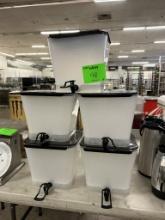 WINCO PBD-3SK 3 GALLON BEVERAGE DISPENSERS