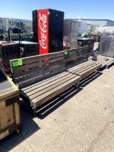 (2) WOOD BENCHES