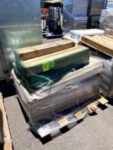 pallet of Lozier base decks, brackets, & end trim