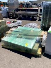 pallet of misc Lozier shelving materials