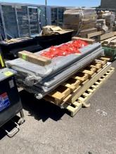 pallet of fitting room doors & hardware