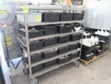 stainless shelving cart