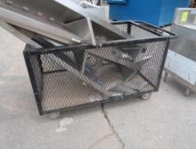 steel cart w/ stainless shelves