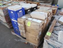 pallet of white tile