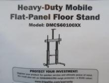 2) Tripp-lite heavy duty flat-panel floor stands, new