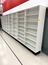 WOOD WALL SHELVING UNIT