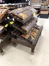 3 TIER WOOD SLANTED DISPLAY