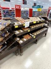 3 TIER WOOD SLANTED DISPLAY