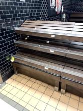 3 TIER WOOD SLANTED DISPLAY