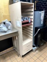WOOD STORAGE CABINET