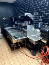 THREE COMPARTMENT STAINLESS STEEL SINK