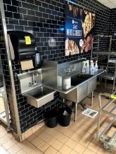 TWO COMPARTMENT STAINLESS SINK