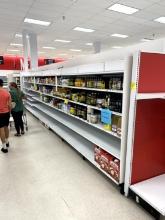 36FT RUN OF MADIX SHELVING