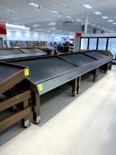WOOD PRODUCE SLANTED DISPLAY