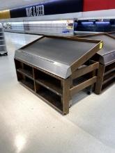 WOOD PRODUCE SLANTED DISPLAY