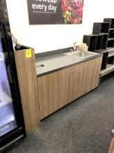 FLORAL MILLWORK WITH SINK