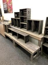 FLORAL WOOD DISPLAY