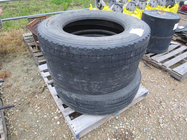 (3) 11R24.5 Tires