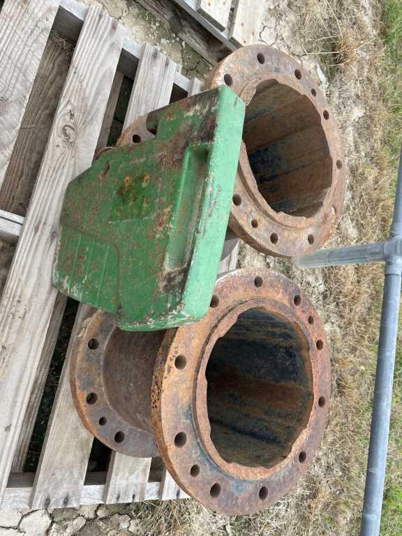 13" Tractor Spacers and JD Weight