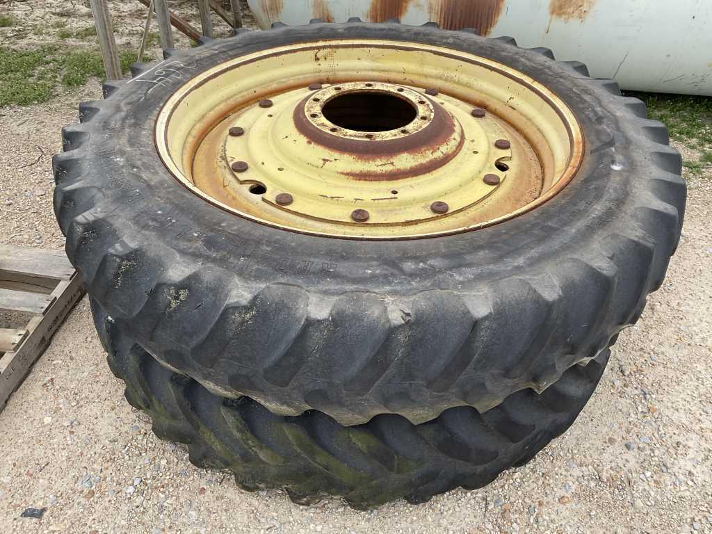 (2) 14.9R46 Tractor Duals w/ Rims