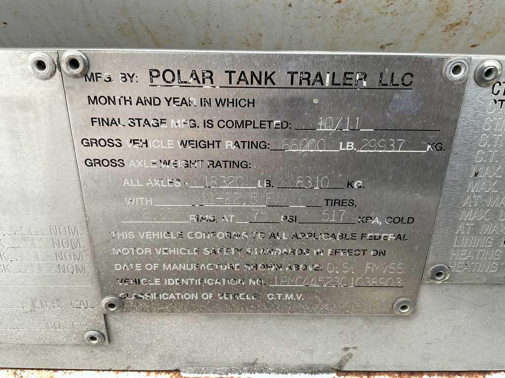2011 Polar Tanker Trailer