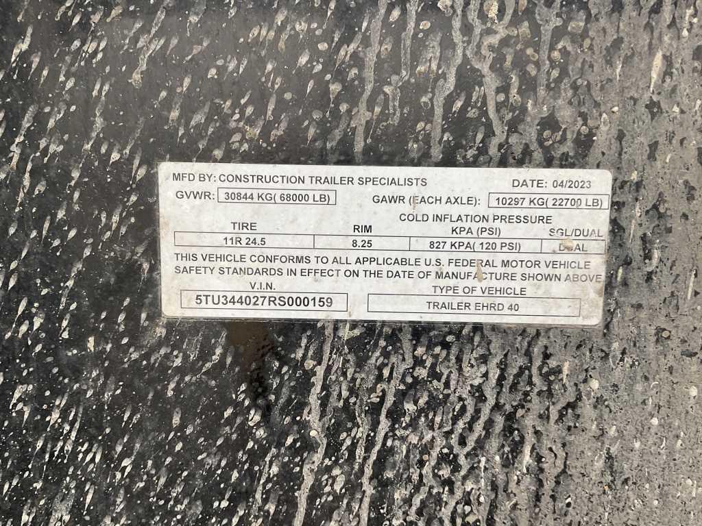 2023 CTS EHRD 40 Dump Trailer