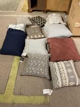 Box of misc pillows