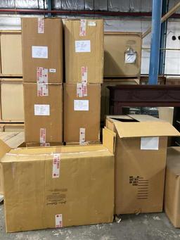 Pallet of 9 gold bonsai decor