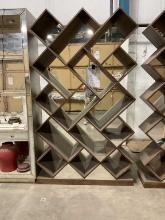 Mirrored shelf
