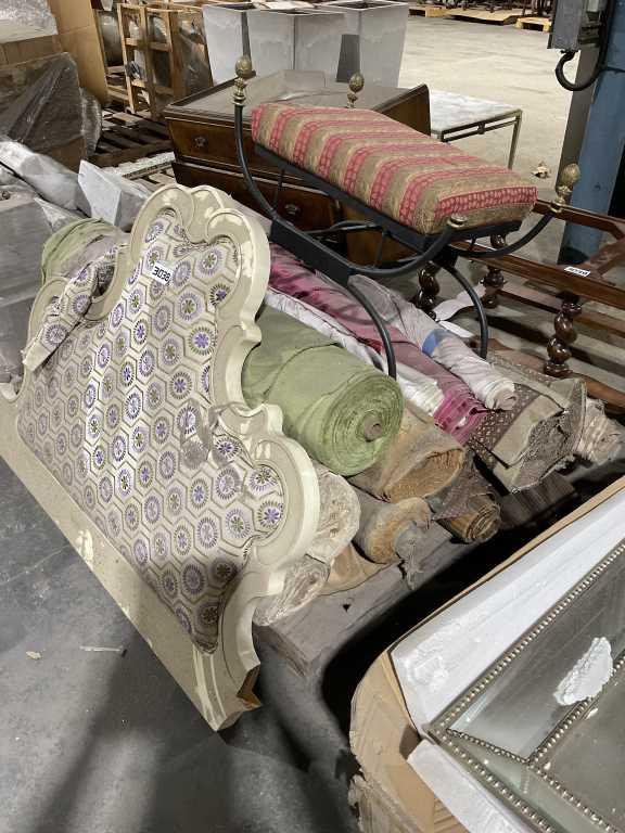 Pallet of upholstery fabric