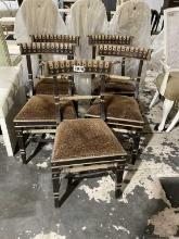 Set of 5 dining chairs