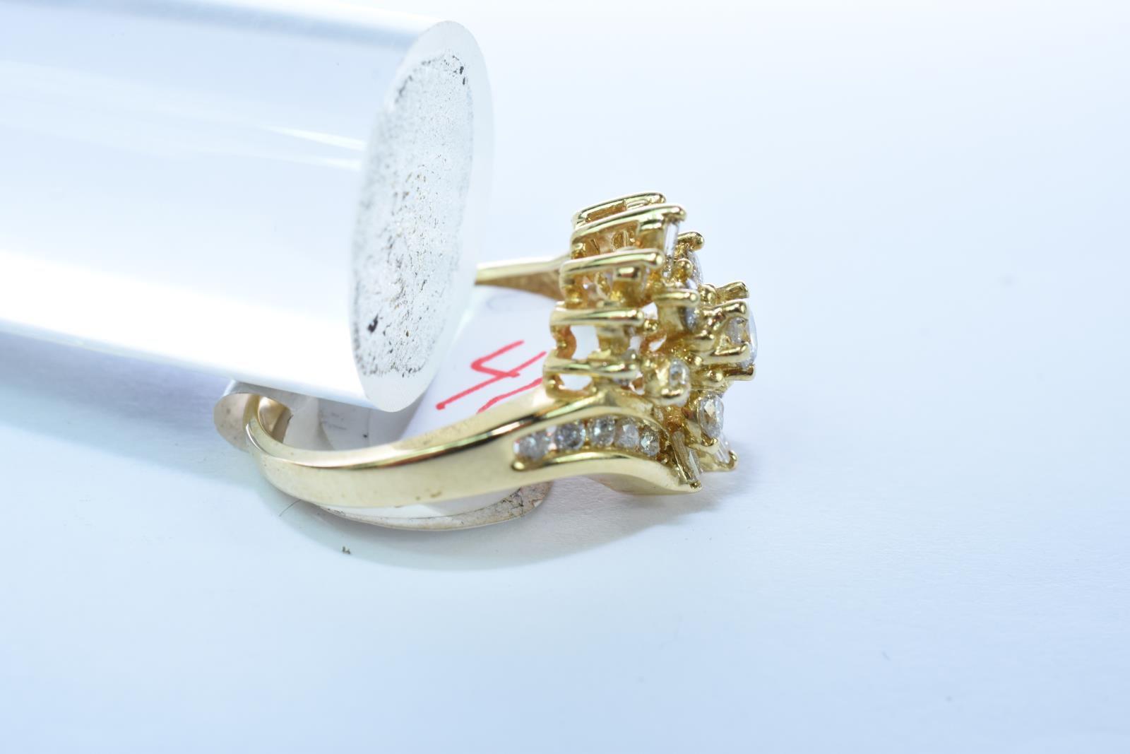14KT GOLD RING 4.7 GTW, $995.00 RETAIL VALUE, SIZE 6 1/2