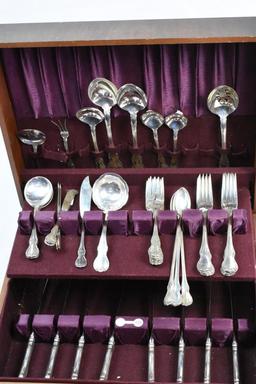 TOWLE FRENCH PROVINCIAL STERLING FLATWARE APPROX 1430 GRAMS WEIGHT DOES NOT INCLUDED KNIVES,. AS IS