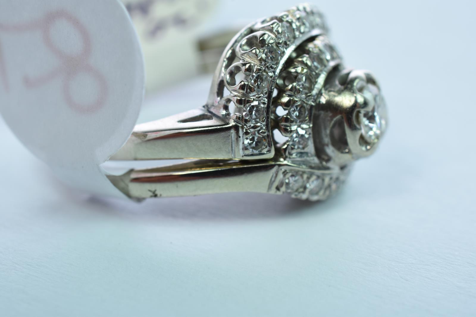 14KT BRIDAL SET .62 CT DIAMOND TW, 4.5 GTW, $4650.00 RETAIL VALUE , SIZE 6